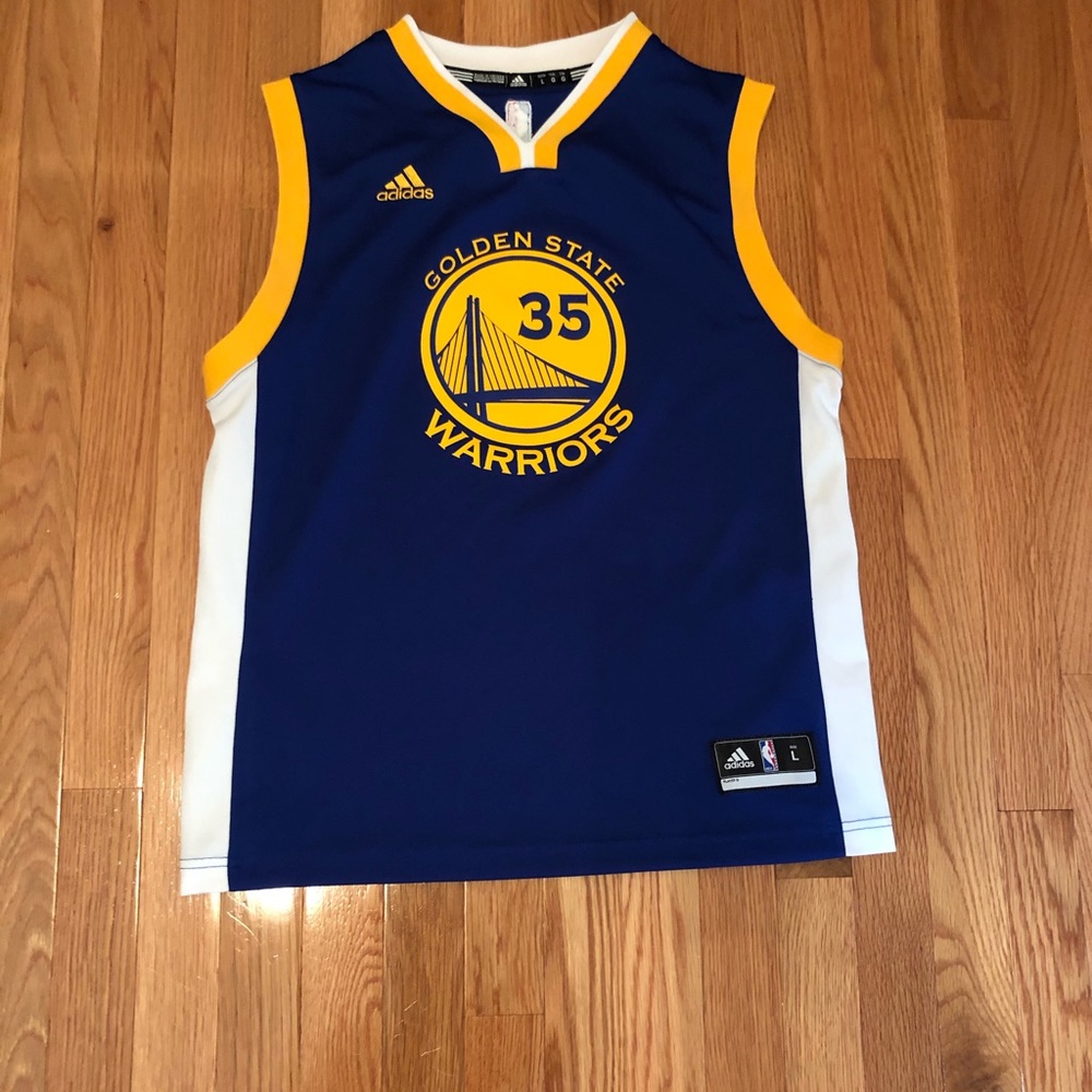 Kevin Durant Warriors Jersey Royal blue and yellow